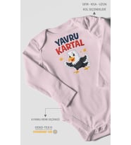 Yavru Kartal Uzun Kollu Çıtçıtlı Bebek Body