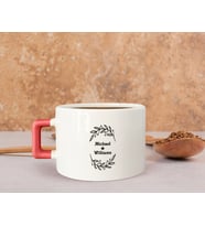 BK Gift Kişiye Özel İsimli Pembe Kulplu Çay & Kahve Fincanı-19, Arkadaşa Hediye, Sevgiliye Hediye
