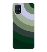 Samsung Galaxy M51 Kapak Renk Cümbüşü Tasarımlı Şeffaf Silikon Kılıf