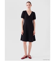 LCW Comfort Siyah V Yaka A Kesim Mini Elbise
