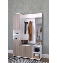 Montana Aynalı 4 Kapaklı Portmanto Takımı, Askılık, Vestiyer Kordoba