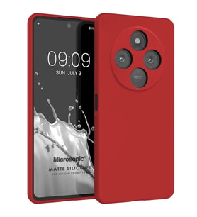 Microsonic Matte Silicone Xiaomi Redmi 14C Kılıf Kırmızı (Kırmızı)