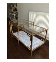 Paola 2'li Gold Metal Orta Sehpa