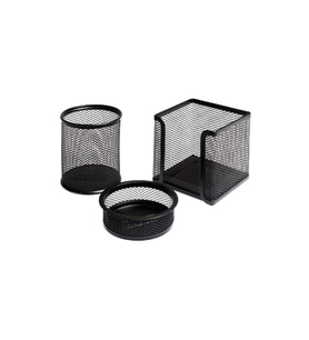 Lotte Metal Perfore 3`lü Set Siyah -