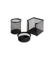 Lotte Metal Perfore 3`lü Set Siyah -