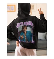 Tasarım Justin Bieber Baskılı Unisex Oversize Şarkıcı Hoodie