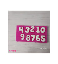YY0271 Yamalı Rakam Silikon Kalıp