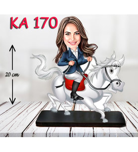 Kişiye Özel Ahşap Biblo - Araç Kullanan Kadın Karikatür Biblo 2