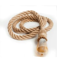 Jüt Halat Sarkıt Duy (1 Metre) Edison Rustik Ampul İçin