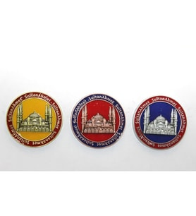 Yöresel Sultanahmet Magnet Yuvarlak Tasarım
