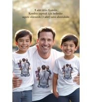 Babalar Günü Unisex Babaya Hediye T-shirt/Tişört - TÜM YAŞ GRUPLARI (Beyaz)