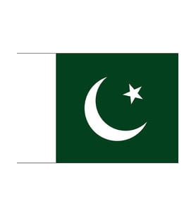 Masa Üstü Pakistan Bayrağı 15x23cm Masa Bayrağı