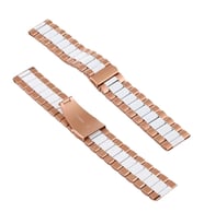 22MM Gear S3 Watch 4 -GT2 GT2E 46MM KayışKordon Seramik Paslanmaz Çelik-(5775)