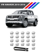 Volkswagen Bijon Kapak Seti Krom 21 Parça  17 mm
