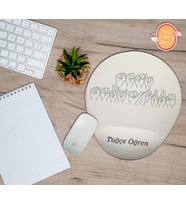 Kişiye Özel İşaret Dili Seni Seviyorum Yazılı Bilek Destekli Mouse Pad