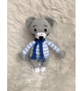 Tombiş Kedi Amigurumi Organik Oyuncak