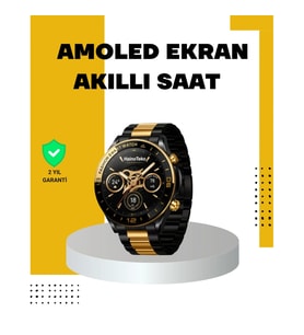 Mey İthalat® 3 Bileklikli Amoled Akıllı Saat Bluetooth Çağrı ve Sağlık Takipli