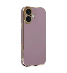 iPhone 16 Kılıf Volet Silikon - Mor
