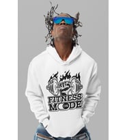 Fitness Mode On Bodybuilding Gym Baskılı Unisex Oversize Sporcu Hoodie