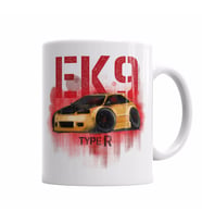 Honda Civic EK9 Type R  Kupa  Bardak Porselen