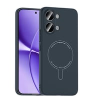 Lexroo Xiaomi Poco X8 Pro Max Kılıf M-Safe Şarj Özellikli Kamera Korumalı Elio Sert PC Kılıf - Lacivert