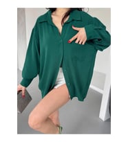 Kadın Flory Ayrobin Oversize Tek Cep Gömlek