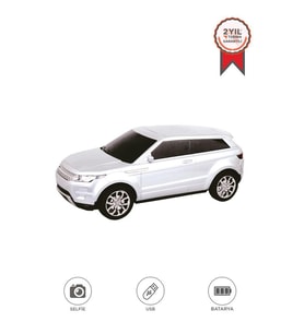 Bluetooth Hoparlör Suv Araba Tasarımlı 16W FM USB Selfie Speaker D88 Beyaz