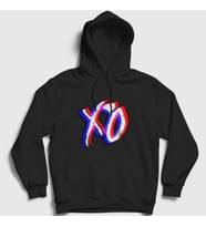Presmono Unisex Siyah Glitch Xo The Weeknd Kapüşonlu Sweatshirt 158651tt