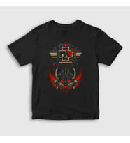 Presmono Unisex Çocuk Siyah Zwanzig Rammstein T-Shirt 106799tt