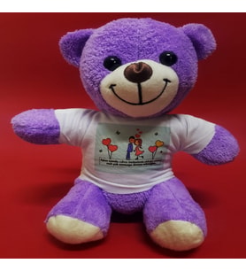 Oyuncak Peluş Ayıcık Hediyelik Ayı Tişörtlü Ayıcık