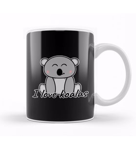 Koala I Love Koalas Kupa Bardak Porselen