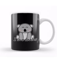 Koala I Love Koalas Kupa Bardak Porselen