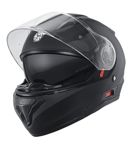 Motosiklet Çene Açılır Kask Güneş Vizörlü Ce Motor Kaskı Mat Black Edition