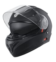 Motosiklet Çene Açılır Kask Güneş Vizörlü Ce Motor Kaskı Mat Black Edition