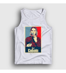 Presmono Unisex Beyaz Smoking Nirvana Kurt Cobain Atlet 35934tt