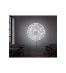 CAPPUCCINO ESPRESSO Yazılı Ve Şekilli Neon Tabela