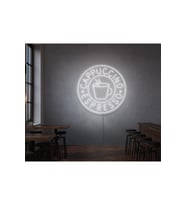 CAPPUCCINO ESPRESSO Yazılı Ve Şekilli Neon Tabela