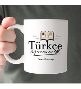 Türkçe Öğretmenlerine Hediye Kupa Bardak