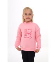 Toontoy Kız Çocuk Baskılı Sweatshirt (Pembe)