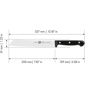 Zwilling Twin Chef 2 Ekmek Bıçağı, Paslanmaz Çelik, Siyah (Çok Renkli)