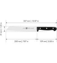 Zwilling Twin Chef 2 Ekmek Bıçağı, Paslanmaz Çelik, Siyah (Çok Renkli)