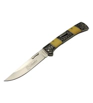 A 3159 C Kamp Çakı 24 Cm - İşlemeli Sedef Saplı, Kemerlikli