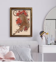 BK Gift Yatak Odası Konseptli Doğal Masif Ahşap Çerçeveli Tablo-2