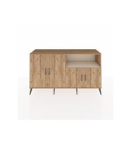 Hyperion Konsol 6 Raflı 4 Kapaklı 176x44x99 Çam-Çam/Aytaşı