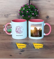 Hamile Anne Adayı Kupa Bardak Pembe Fotoğraflı Anneler Günü Hediyesi