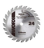 WORX WA5046 120x9,5mm Ahşap Kesme Elmas, Daire Testere Bıçağı
