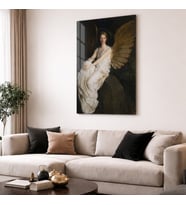 Abbott Handerson Thayer Stevenson Memorial Temperli Cam Dekoratif Duvar Tablosu