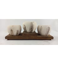TERRACOTA MODEL ÇOKLU SAKSI BEYAZ