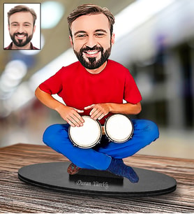 Kişiye Özel Darbuka Tasarımlı Karikatür Biblo 108