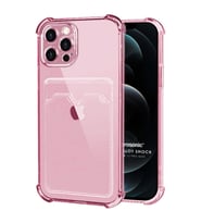 Microsonic Apple iPhone 12 Pro Max Card Slot Shock Kılıf Pembe